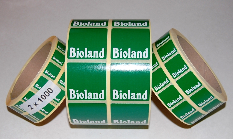 Aufkleber Bioland-Logo 40 x 40 mm