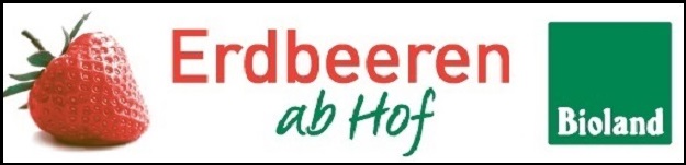 Banner-Erdbeeren "ab Hof"